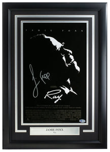 Jamie Foxx Signed Framed 11x17 Ray Poster Photo BAS Hologram Sports Integrity