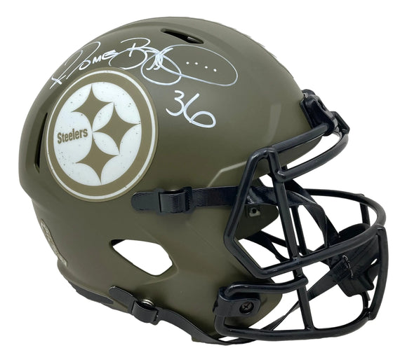 Jerome Bettis Signed Steelers FS Salute To Service Speed Replica Helmet BAS Sports Integrity