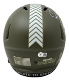 Jerome Bettis Signed Steelers FS Salute To Service Speed Replica Helmet BAS Sports Integrity