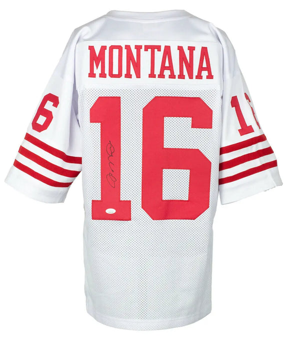 Joe Montana Signed Custom White Pro-Style Football Jersey JSA ITP Sports Integrity
