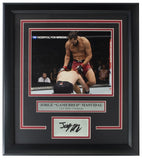 Sports Integrity's Jorge Gamebred Masvidal Framed UFC 8x10 Photo features a laser engraved signature, celebrating the BMF Champion in a high-quality memorabilia display.