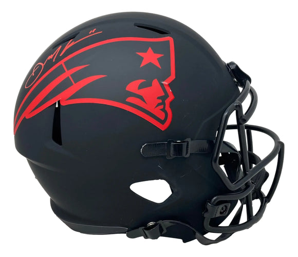 Julian Edelman Signed New England Patriots FS Eclipse Speed Replica Helmet JSA Sports Integrity