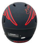 Julian Edelman Signed New England Patriots FS Eclipse Speed Replica Helmet JSA Sports Integrity