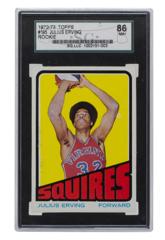 Julius Erving 1972-73 Topps #195 Virginia Squires Rookie Basketball Card SGC 7.5 Sports Integrity