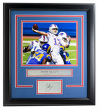 Josh Allen Framed Buffalo Bills 8x10 Photo w/ Laser Engraved Signature Sports Integrity