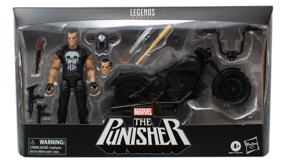 Marvel Legends The Punisher with Motorcycle Action Figure 6-Inch Sports Integrity