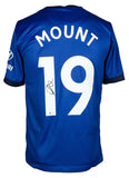 Mason Mount Signed Blue Chelsea FC Soccer Jersey BAS ITP Sports Integrity