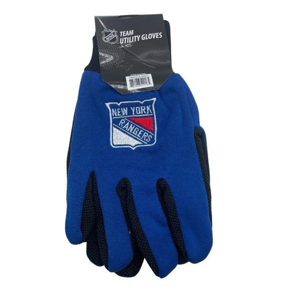 New York Rangers Blue-Black Sport Utility Pair Gloves Sports Integrity
