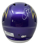 Odell Beckham Jr Signed Baltimore Ravens FS Flash Replica Speed Helmet BAS Sports Integrity