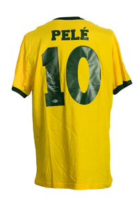 Pele Signed Brazil Soccer Jersey BAS Sports Integrity
