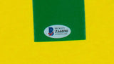 Pele Signed Framed Yellow Brazil Soccer Jersey BAS Sports Integrity