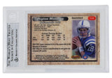 Peyton Manning 1998 Bowman #112 Indianapolis Colts Best Football Card BGS MT 9 Sports Integrity