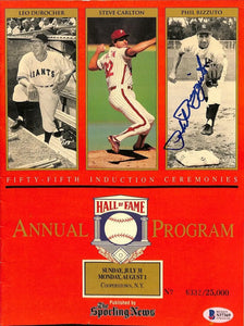 Phil Rizzuto Signed New York Yankees 55th HOF Induction Ceremony Program BAS Sports Integrity
