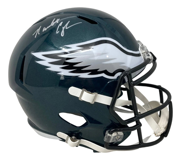 Randall Cunningham Signed Philadelphia Eagles FS Speed Replica Helmet BAS Sports Integrity
