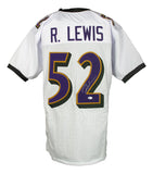 Ray Lewis Signed White Pro Style Football Jersey BAS Sports Integrity