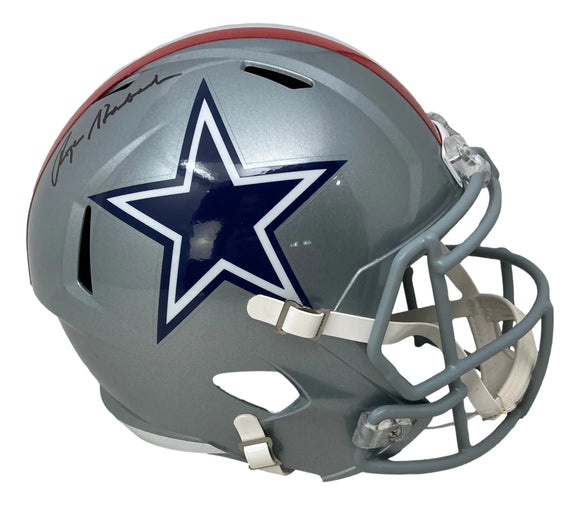 Roger Staubach Signed Dallas Cowboys Full Size 1976 Replica Speed Helmet BAS Sports Integrity