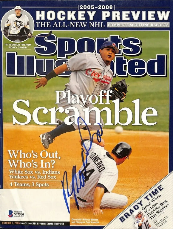 Ronnie Belliard Signed Cleveland Indians Sports Illustrated Cover BAS S37500 - Sports Integrity