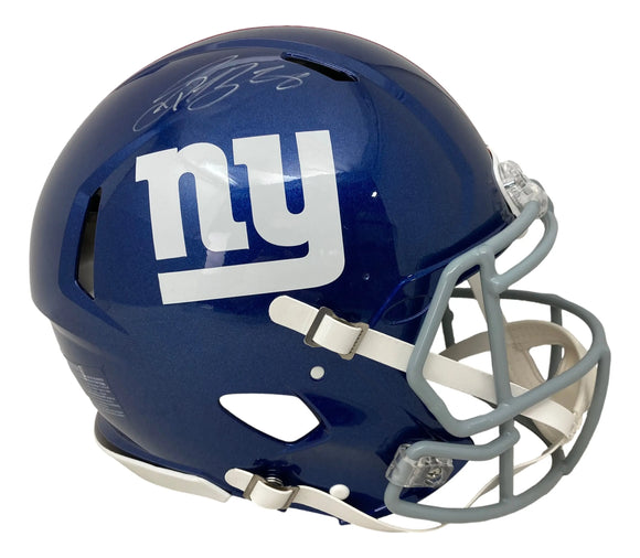 Saquon Barkley Full Signature New York Giants FS Authentic Speed Helmet PSA ITP Sports Integrity