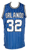 Shaquille O'Neal Signed Custom Blue Striped Pro Style Basketball Jersey JSA ITP Sports Integrity