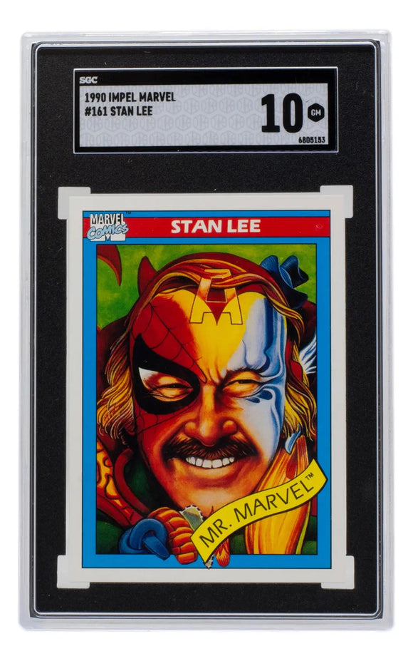 Stan Lee 1990 Marvel Universe #161 Comics Card SGC GM MT 10 Sports Integrity