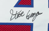 Steve Grogan Signed Custom Red Pro Style Football Jersey JSA ITP Sports Integrity