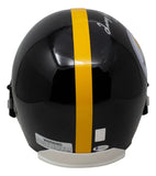 Terry Bradshaw Signed Pittsburgh Steelers Full Size Replica Helmet BAS Sports Integrity