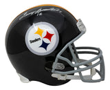 Terry Bradshaw Signed Pittsburgh Steelers Full Size Throwback Replica Helmet BAS Sports Integrity
