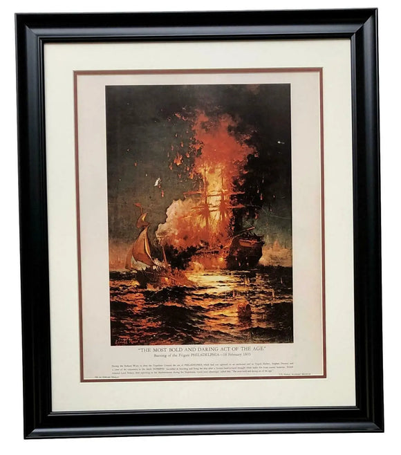 The Most Bold And Daring Act Of The Age Framed 16x20 Litho U.S. Philadelphia Sports Integrity