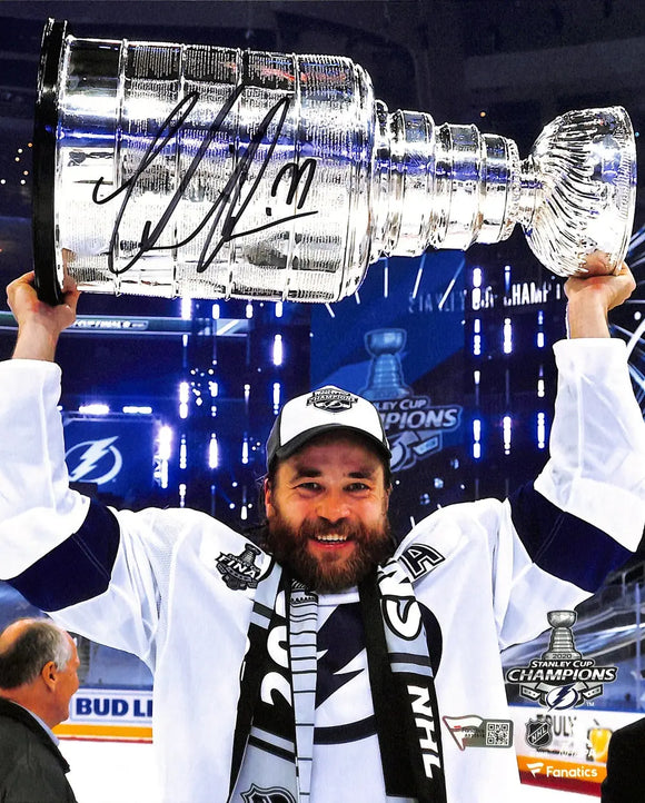 Victor Hedman Signed 8x10 Tampa Bay Lightning Stanley Cup Hockey Photo Fanatics Sports Integrity