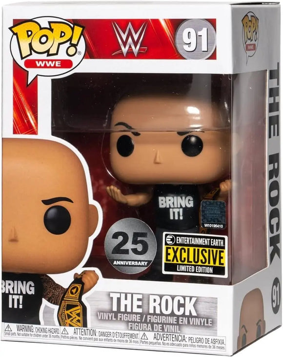 WWE The Rock with Championship Belt Funko Pop! Vinyl Figure Sports Integrity