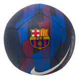 Ansu Fati Signed Barcelona Nike Soccer Ball w/ Case BAS Icons