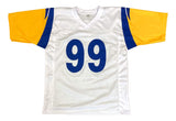 Aaron Donald Los Angeles Signed White Football Jersey BAS ITP