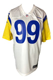 Aaron Donald Signed Los Angeles Rams White Nike Game Jersey BAS