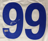 Aaron Donald Signed Los Angeles Rams White Nike Game Jersey BAS - Sports Integrity