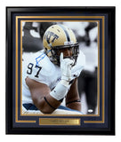 Aaron Donald Signed Framed 16x20 Pitt Panthers Photo JSA
