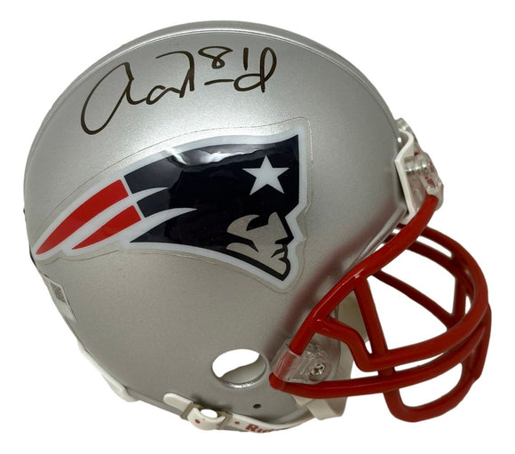 Aaron Hernandez Signed New England Patriots Mini Helmet Fanatics