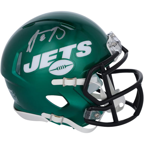 Aaron Rodgers Signed New York Jets Mini Speed Helmet