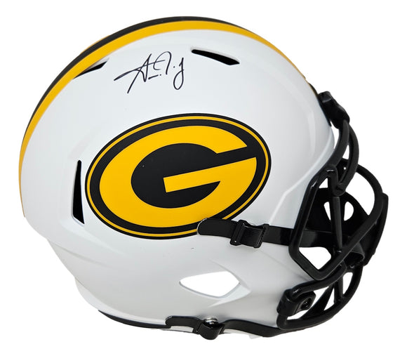 Aaron Jones Signed Green Bay Packers FS Lunar Eclipse Replica Speed Helmet BAS