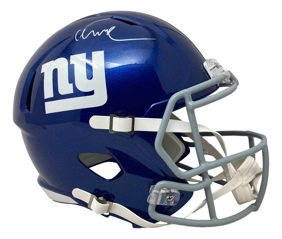 Abdul Carter Signed New York Giants Full Size Replica Speed Helmet BAS