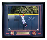 Ronald Acuna Jr. Signed Framed 16x20 Atlanta Braves Catch Photo JSA