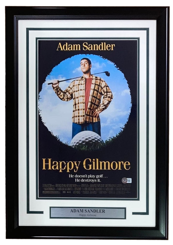 Adam Sandler Signed Framed 11x17 Happy Gilmore Photo BAS