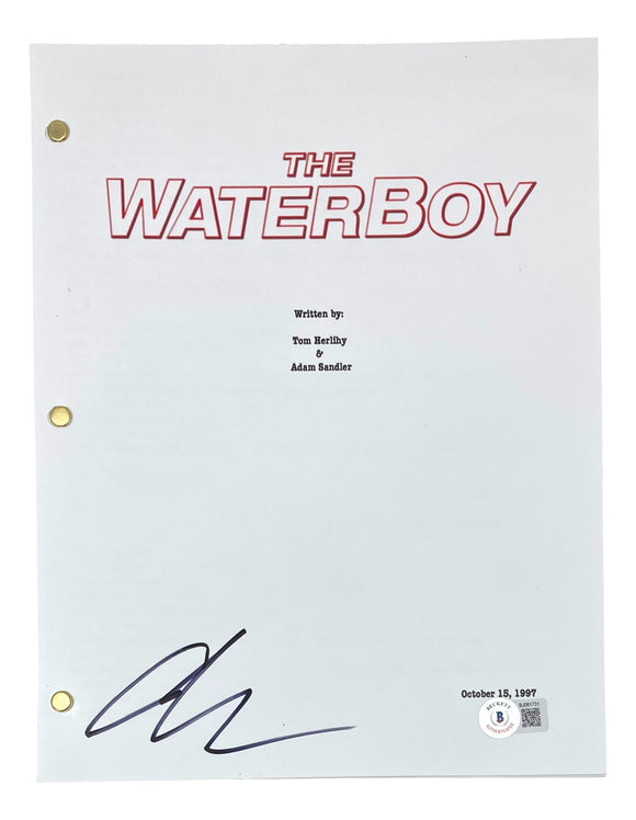 Adam Sandler Signed The Waterboy Movie Script BAS BJ081731 Sports Integrity