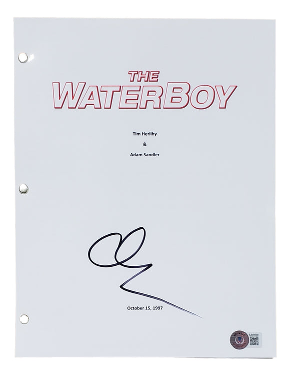 Adam Sandler Signed The Waterboy Movie Script BAS BJ084568 Sports Integrity