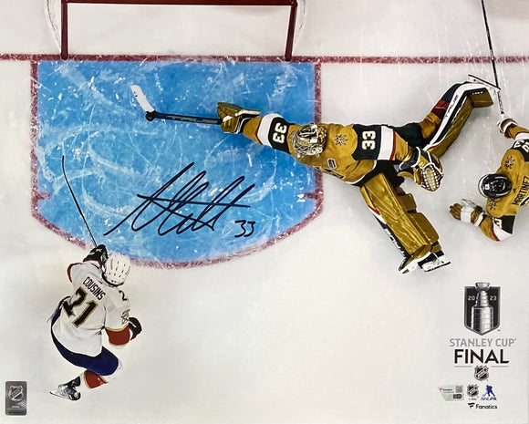 Adin Hill Signed 16x20 Vegas Golden Knight 2023 Stanley Cup Save Photo Fanatics Sports Integrity