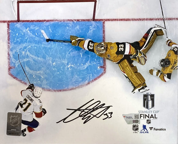 Adin Hill Signed 8x10 Vegas Golden Knight 2023 Stanley Cup Save Photo Fanatics