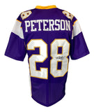 Adrian Peterson Minnesota Signed Purple Football Jersey JSA