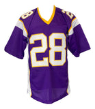 Adrian Peterson Signed Alternate Purple Custom Pro Style Football Jersey JSA ITP Sports Integrity