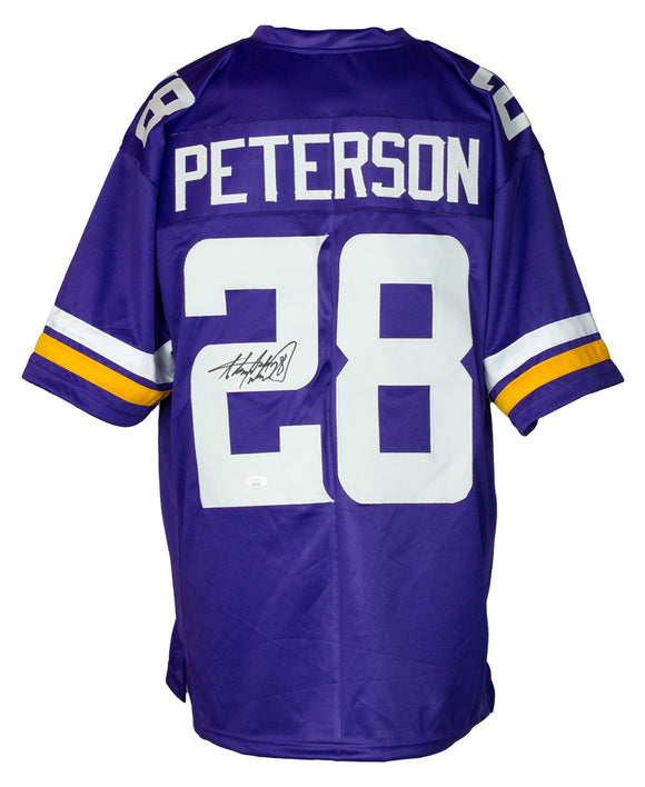 Adrian Peterson Signed Purple Custom Pro Style Football Jersey JSA ITP