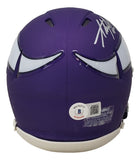 Adrian Peterson Signed Minnesota Vikings Mini Speed Helmet 2007 ROY BAS ITP Sports Integrity
