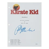 Ralph Macchio Signed In Blue Karate Kid Movie Script JSA ITP